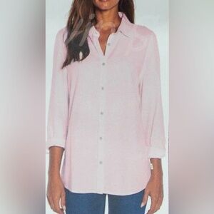 Orvis Linen Button Down Sz XXL Pink